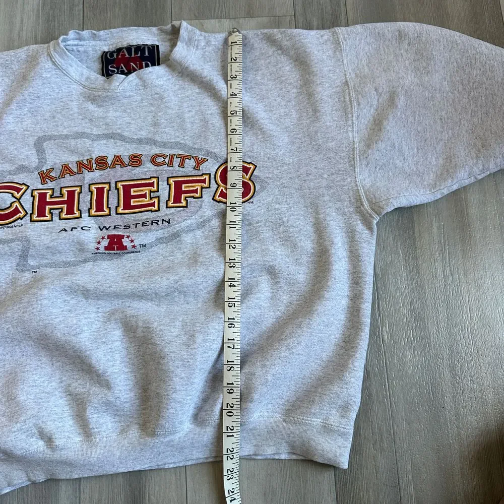 Vintage Kanas City Chiefs‎ 1995 Galt Sand Sweater Mens L Crewneck AFC Western